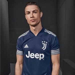 Adidas Juventus FC 2020/2021 Navy Blue Authentic Away Soccer Jersey Size Medium